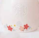 Starbucks 2023 China Pink Cute Rabbit Flower 12oz Mug