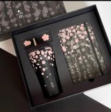 Starbucks 2023 China Reserve Cool Black Sakura 12oz SS Tumbler with Notebook and Gift Box