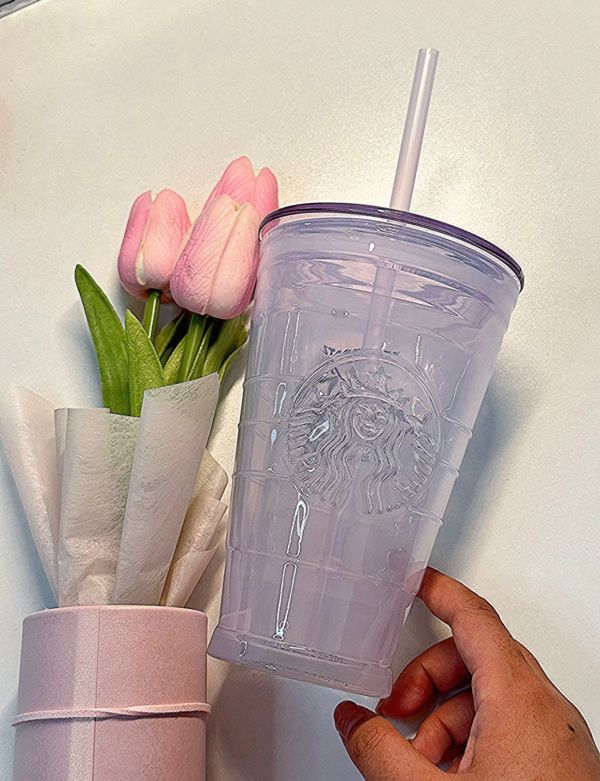 Starbucks 2023 China Summer Purple 16oz Glass Cup
