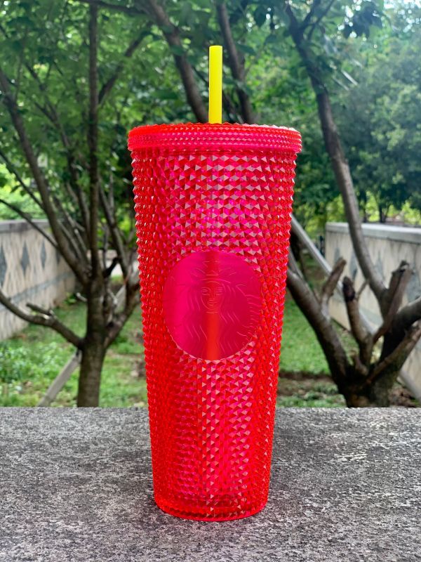 Starbucks 2023 Japan Pink VentI 24oz Studded Cup Tumbler