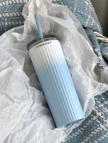 Starbucks x Stanley Gradient Blue Glitter Stainless Steel Straw