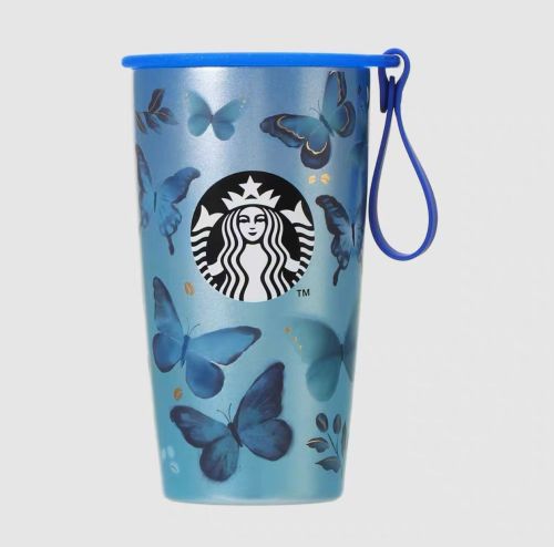 Preorder Starbucks 2023 Japan Summer Blue butterfly 12oz SS Tumbler ship in the middle of June