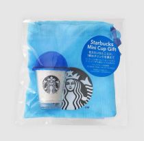 Preorder Starbucks 2023 Japan Ocean Blue Mini Cup with Bag ship in the middle of June