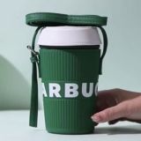 Starbucks 2023 China Green or Blue Scale Mini Bucket Coin Bag