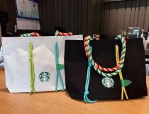 Starbucks 2023 Zongzi Black or White Hand Bag(size:46*10*31cm)