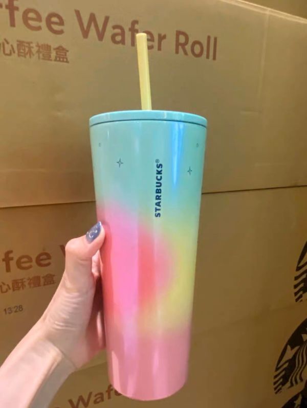 Starbucks 2023 Taiwan Rainbow 24oz SS Tumbler