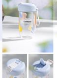 Starbucks 2023 China Nature Blue Double Drinking Mouth 17oz Plastic Cup Tumbler
