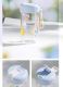 Starbucks 2023 China Nature Blue Double Drinking Mouth 17oz Plastic Cup Tumbler