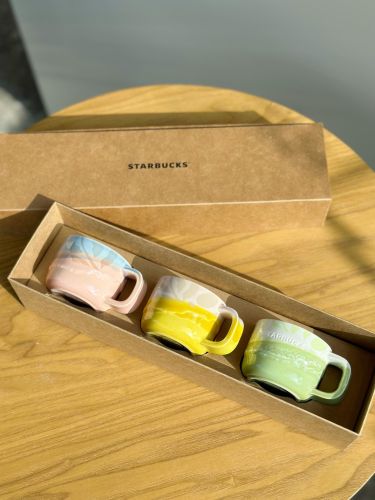 Starbucks 2023 China Summer Nature Colorful Fresh 3oz Mug Set with Gift Box