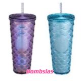 Starbucks 2023 Taiwan Purple or Blue Scale 24oz Tumbler