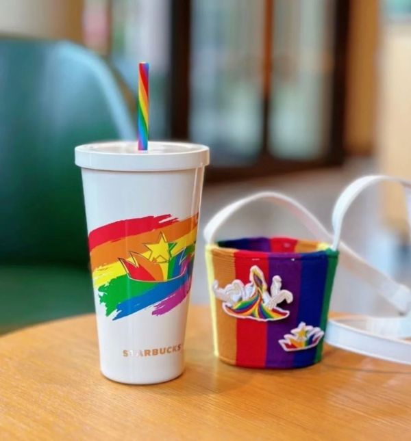 Starbucks 2023 China Summer Love Rainbow 19oz SS Tumbler with Sleeve
