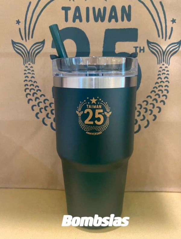 Preorder Starbucks 2023 Taiwan 25th Anniversary Stanley 20oz Straw Cup Tumbler ship after 5th July