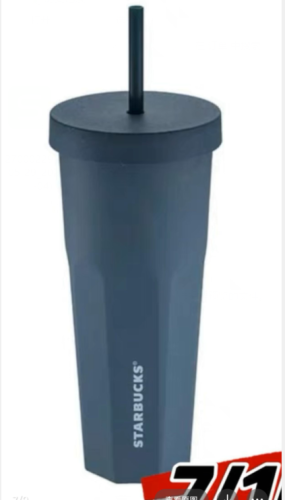 Starbucks 2023 Taiwan Navy Blue 14oz Plastic Tumbler