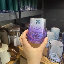 Starbucks 2023 Korea Summer Purple Glass 12oz Cup ship in the middle of July