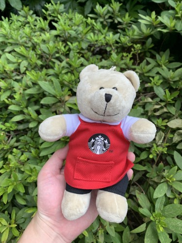Starbucks 2019 China Christmas Red Apron Mini Bear
