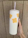 Starbucks 2023 Taiwan Printing Flower 12oz Plastic Tumbler