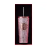 Starbucks 2023 Taiwan Black Pink Rhinestone Tumbler ship in the end of July