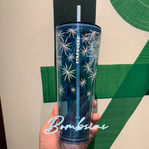 Minor Flaw No Tag Starbucks Snowflake 24oz Plastic PrototypeTumbler