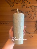 No Tag Starbucks White Scale Glitter SS Tumbler