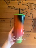 Minor Flaw No Tag Starbucks Colorful 24oz SS Tumbler