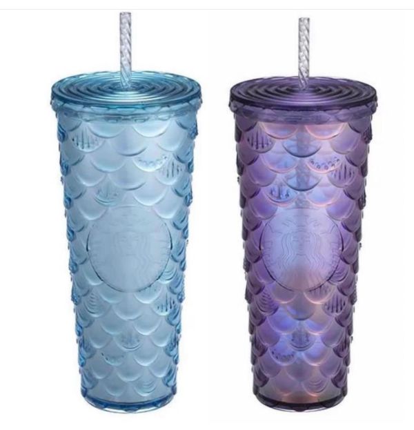 Starbucks 2023 Taiwan Purple or Blue Scale 24oz Tumbler
