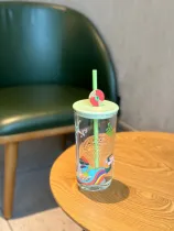 Starbucks 2023 China Music Carnival Triangle 16oz Glass Cup