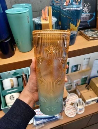 Preorder Starbucks 2023 Taiwan Orange Green Shell 24oz Venti Tumbler ship after 13th Sept.