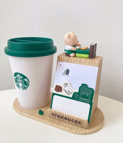 Starbucks 2023 China Back to School Pen Container Bear Display Toy