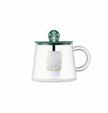 Starbucks 2023 Korea Glass Cup with tea strainer