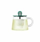 Starbucks 2023 Korea Glass Cup with tea strainer