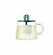 Starbucks 2023 Korea Glass Cup with tea strainer