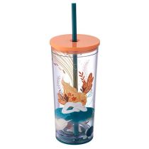Starbucks 2023 Taiwan Siren Mermaid and Seal 18oz Plastic Tumbler