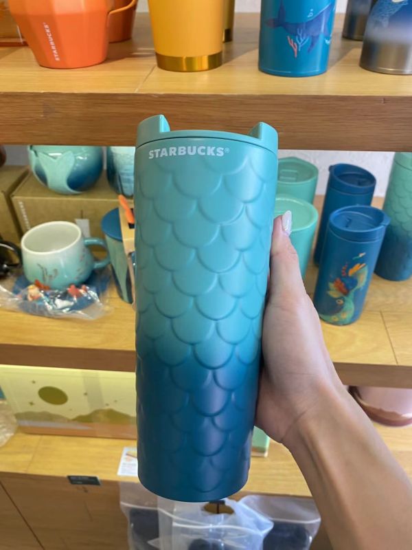Starbucks 2023 Taiwan Ocean Scale Blue 16oz SS Tumbler