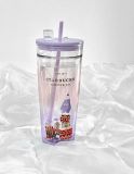 Starbucks 2023 China Christmas Gift Polar bear Purple 20oz Glass Cup