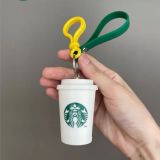 Starbucks China DIY White Cup Keychain