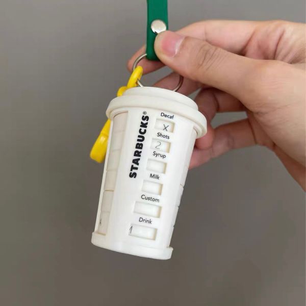 Starbucks China DIY White Cup Keychain