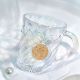 Starbucks 2023 China Anniversary White Gold Siren Logo 14oz Glass Cup