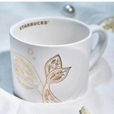 Starbucks 2023 China Anniversary White Gold Siren Tail 13oz Mug