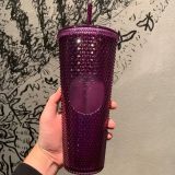 Starbucks 2023 Taiwan Halloween Purple Bling Studded