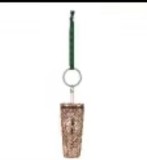 Preorder Starbucks 2023 Taiwan Holiday Metallic Gold Rose Gold Jewel Keychain Ornament ship in the earlier of Nov.
