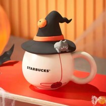 Starbucks 2023 China Halloween Hat 10oz Mug with Lid