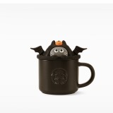 Starbucks 2023 China Halloween Black Cat 14oz Mug with Lid