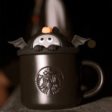 Starbucks 2023 China Halloween Black Cat 14oz Mug with Lid