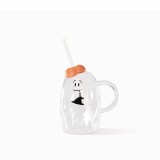 Starbucks 2023 China Halloween 15oz Glass Straw Tumbler