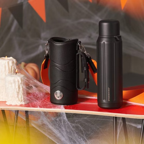 Starbucks 2023 China Halloween Cool Black 20oz SS Tumbler with Sleeve