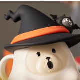 Starbucks 2023 China Halloween Costume Bear 14oz Mug with Hat Lid