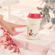 Starbucks 2023 China Christmas Cute Pet Husky Plastic 11oz Tumbler
