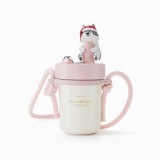 Starbucks 2023 China Christmas Red Hat Husky 17oz SS Straw Tumbler