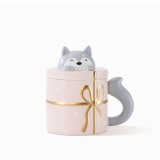 Starbucks 2023 China Christmas Cute Pet Pink Husky 14oz Mug