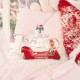 Starbucks 2023 China Christmas Husky and Sled 12oz Glass Cup